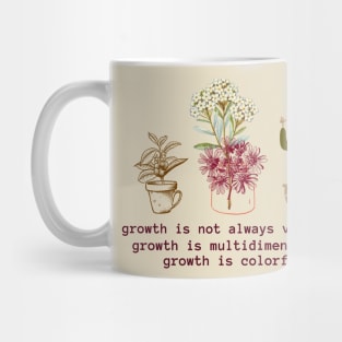 Floral Personal Growth Design Mug